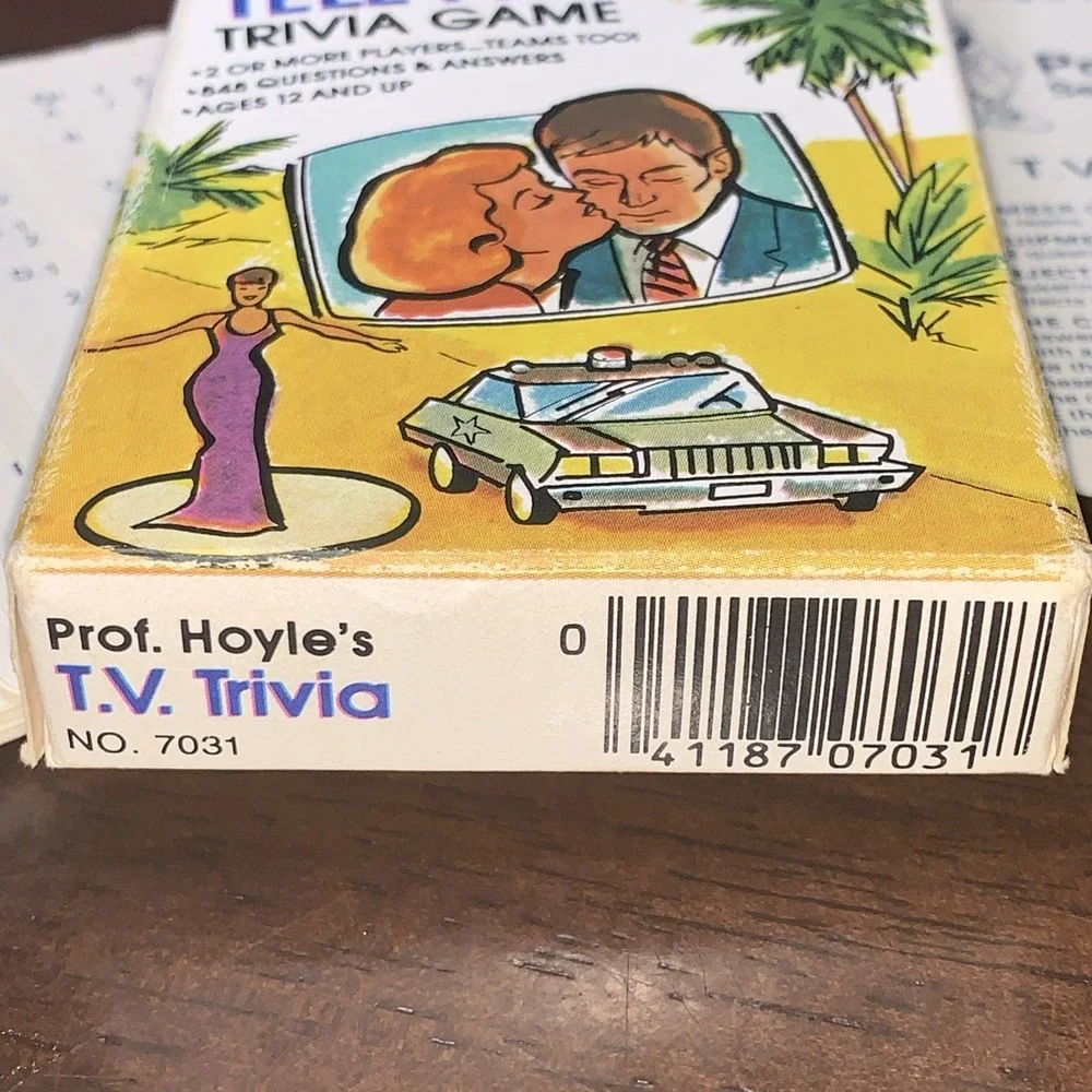 Hoyle Vintage 1984 Complete Pocket Trivia Series 2 Television‎ Trivia Card Game